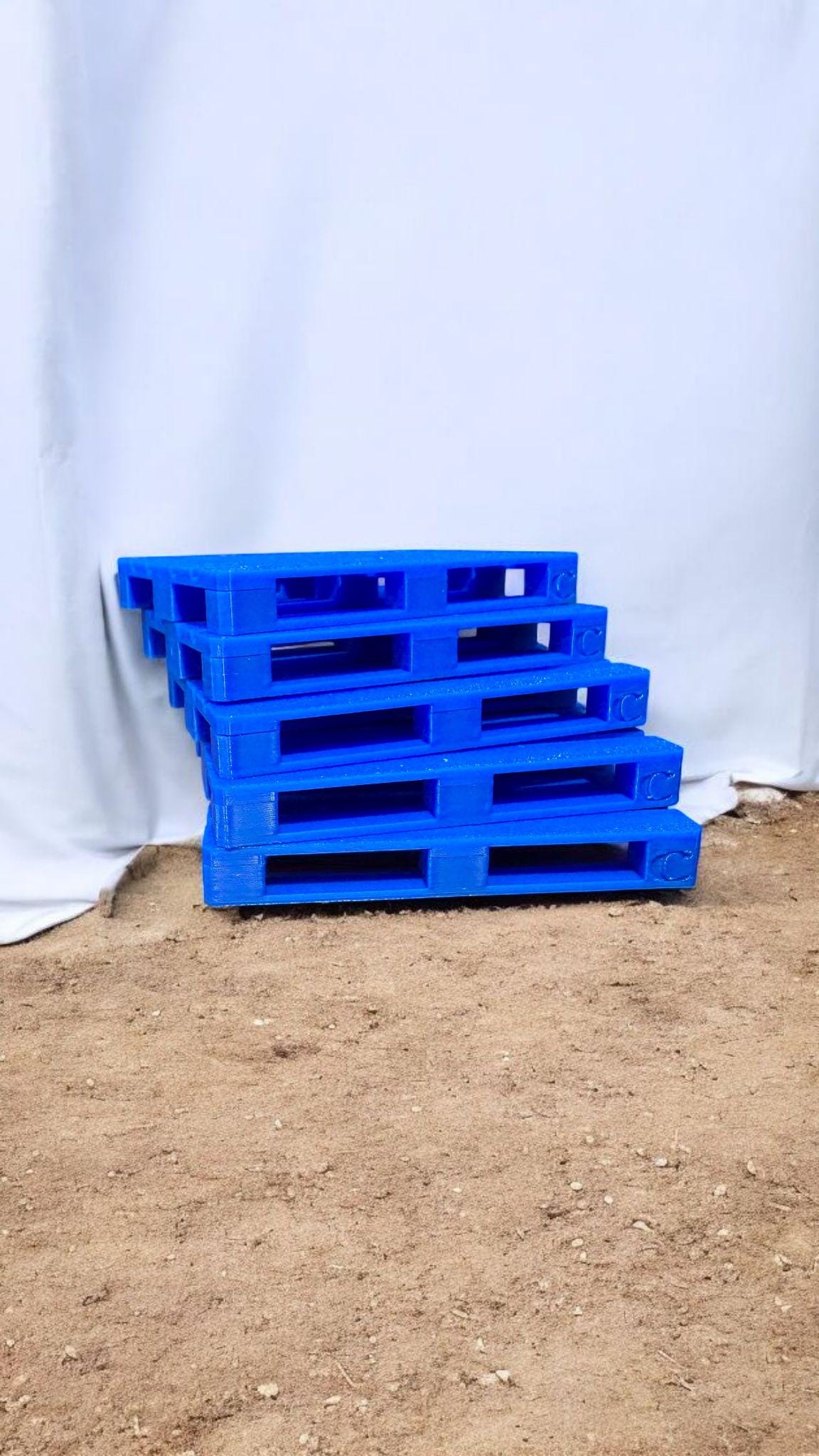 1:14 Scale Euro Pallets – CHEP Style – For Tamiya RC Trucks – Full Load Option