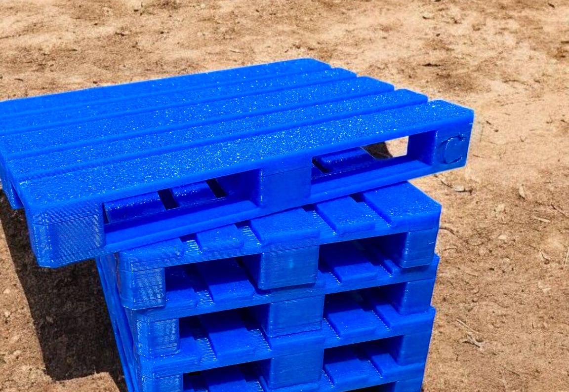 1:14 Scale Euro Pallets – CHEP Style – For Tamiya RC Trucks – Full Load Option