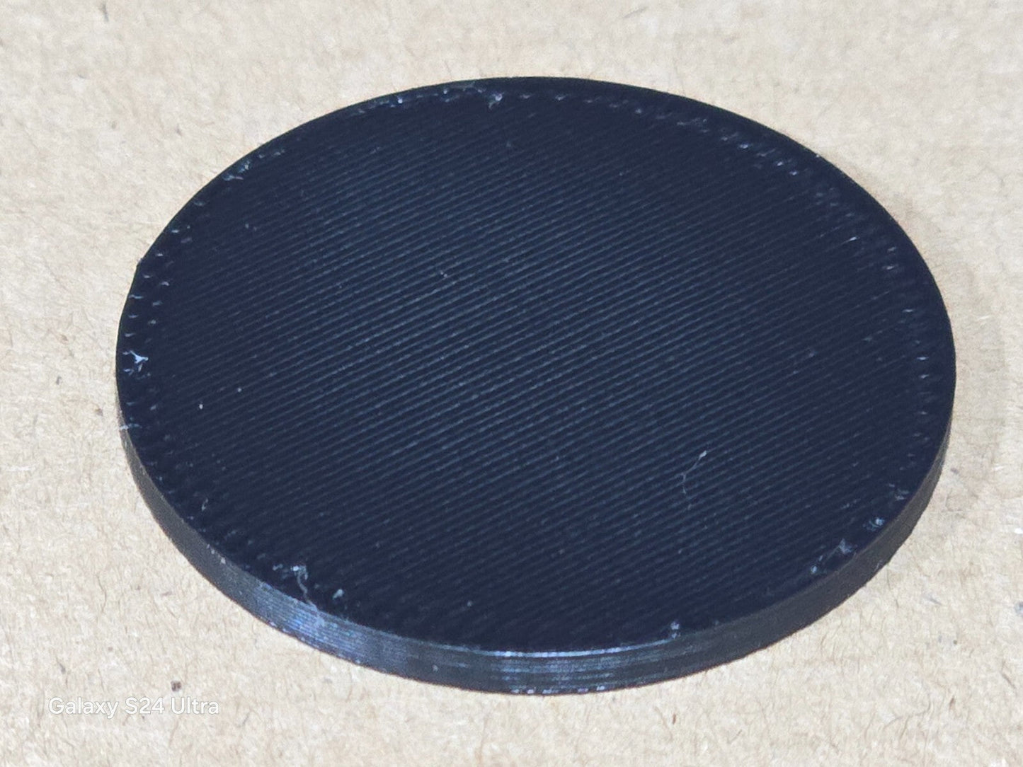10pcs 40mm Round Small Miniature Model Bases 2mm Deep Thick Circular Base Black