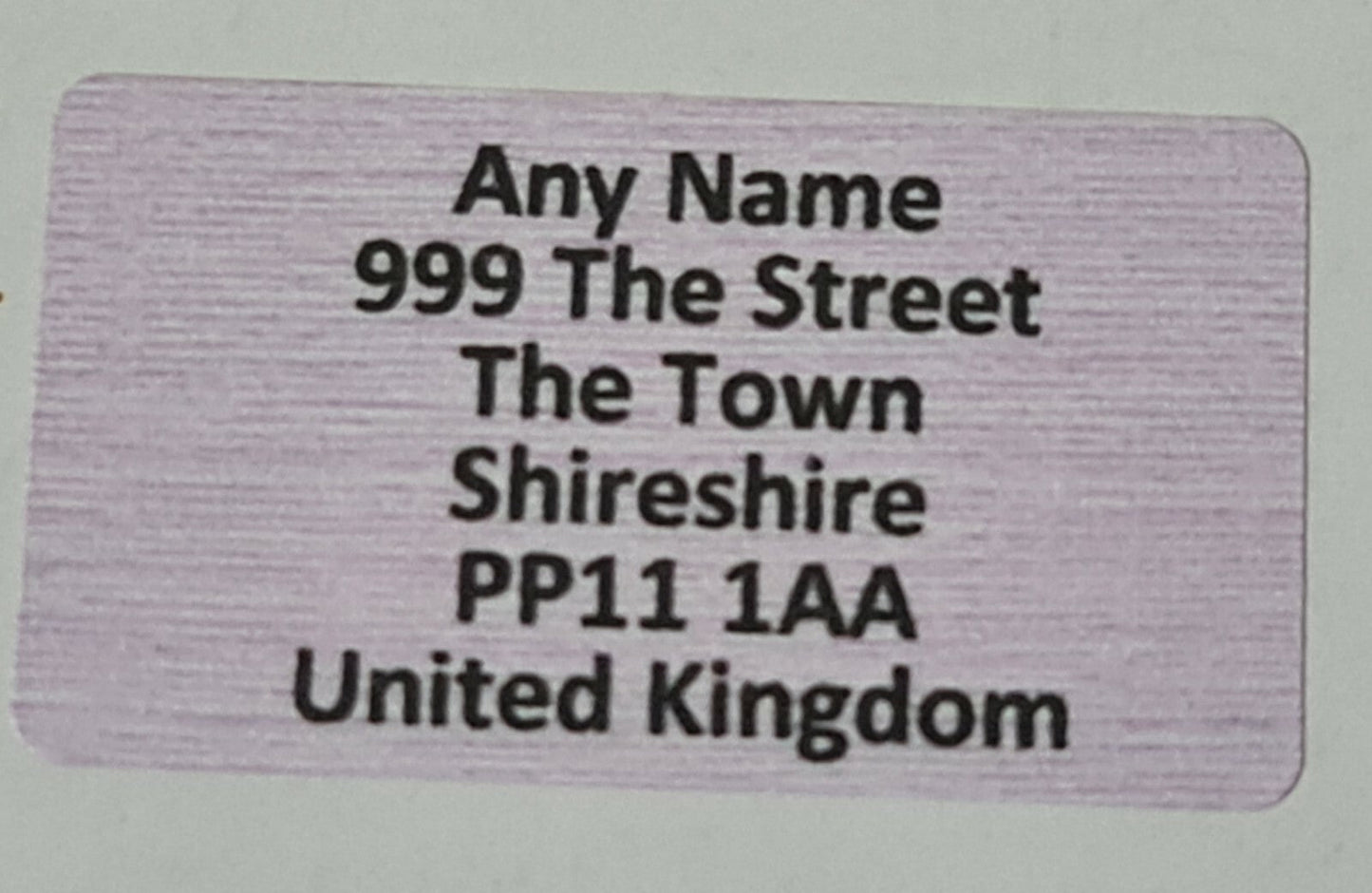 260 x Mini Linen Effect Pastel Colours Personalised Name & Address Sticky Labels