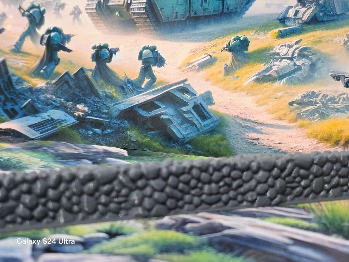 28mm Unpainted Grey Plastic 196mm long Stone Wall Bolt Action Table Top Wargames