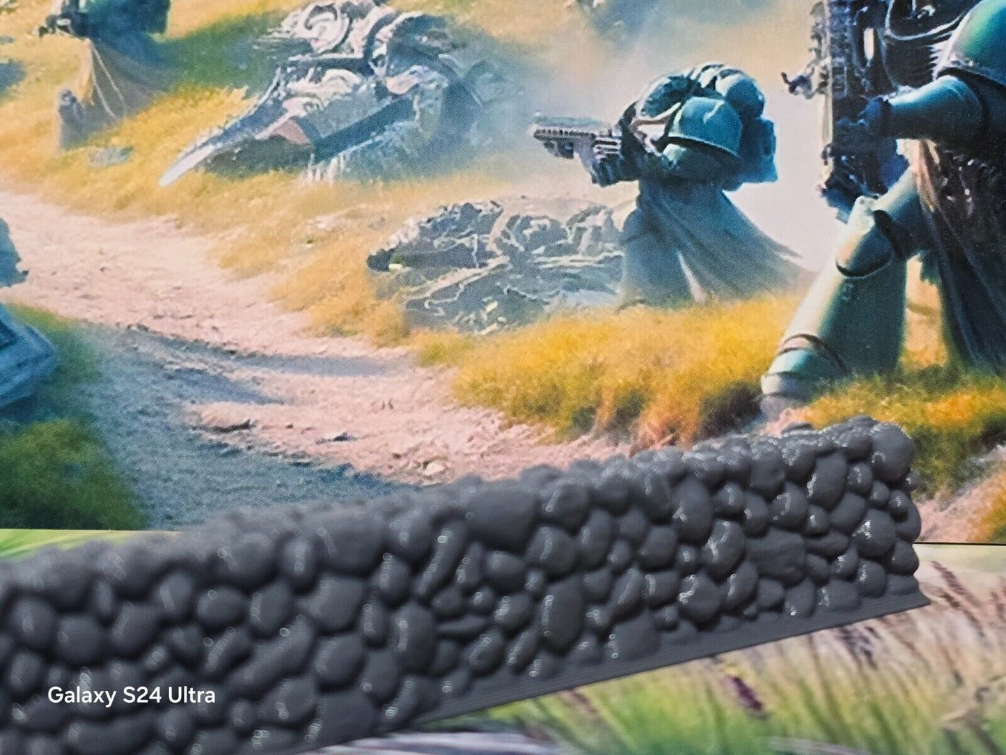 28mm Unpainted Grey Plastic 196mm long Stone Wall Bolt Action Table Top Wargames