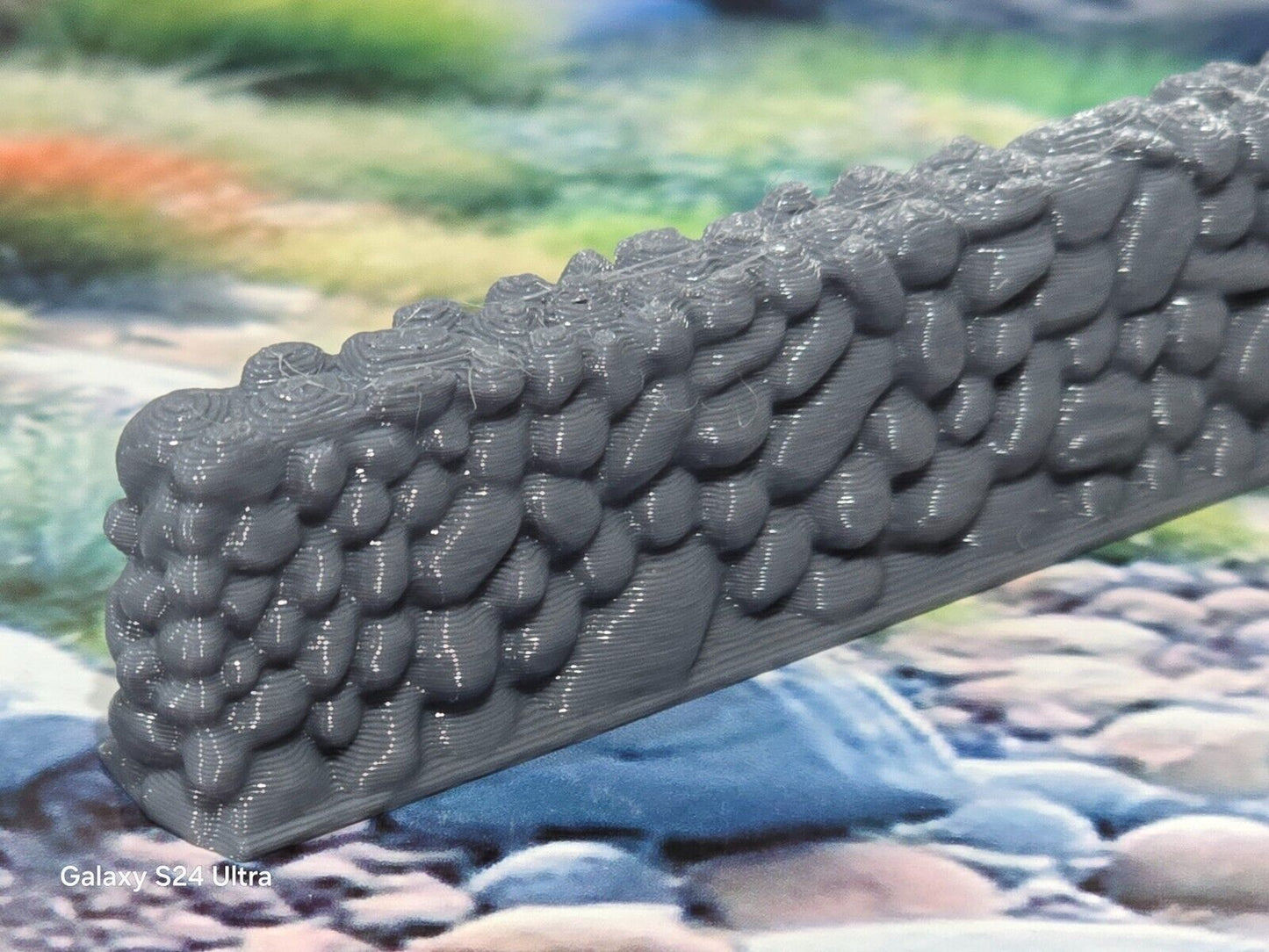 28mm Unpainted Grey Plastic 196mm long Stone Wall Bolt Action Table Top Wargames