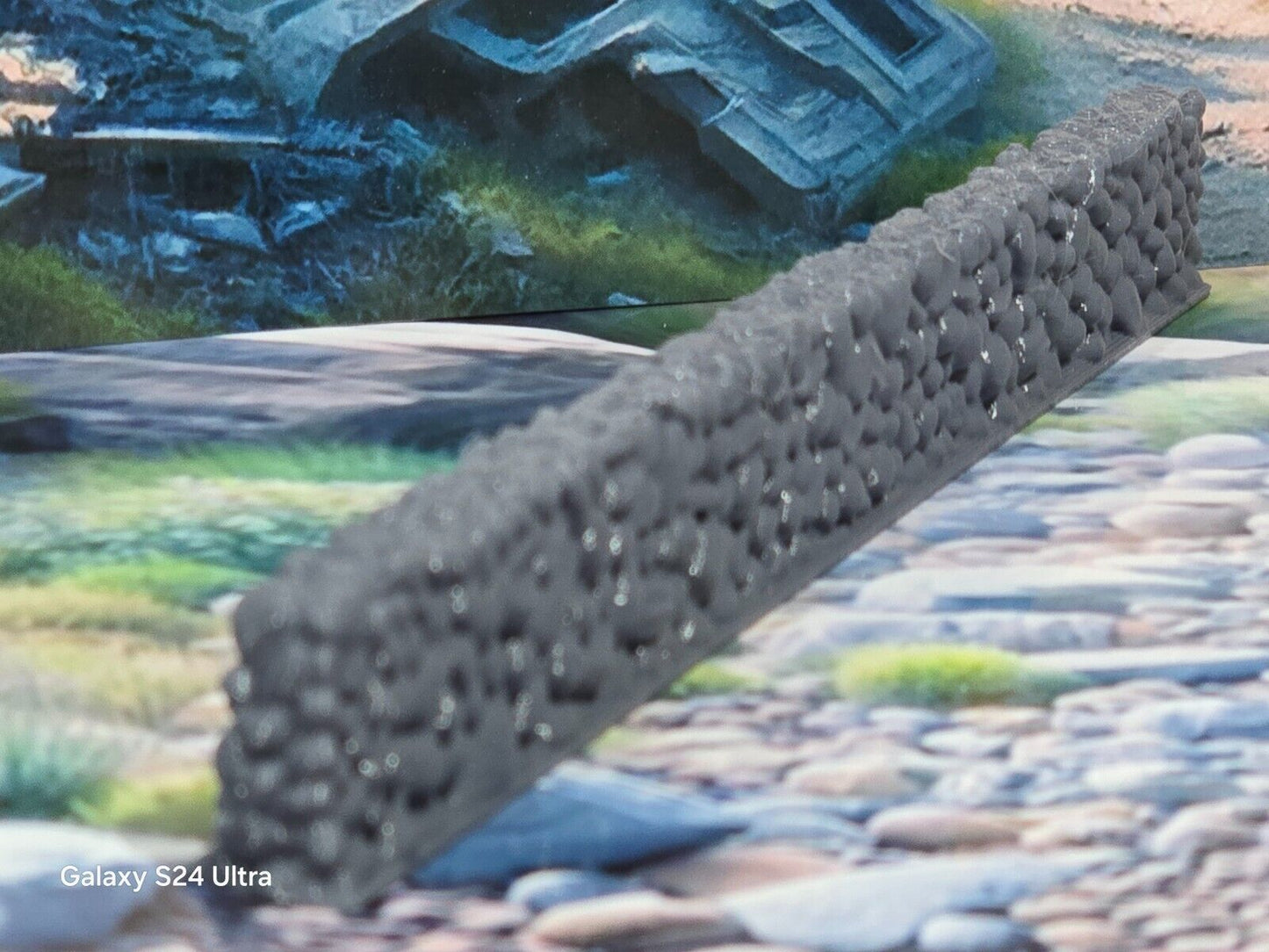 28mm Unpainted Grey Plastic 196mm long Stone Wall Bolt Action Table Top Wargames