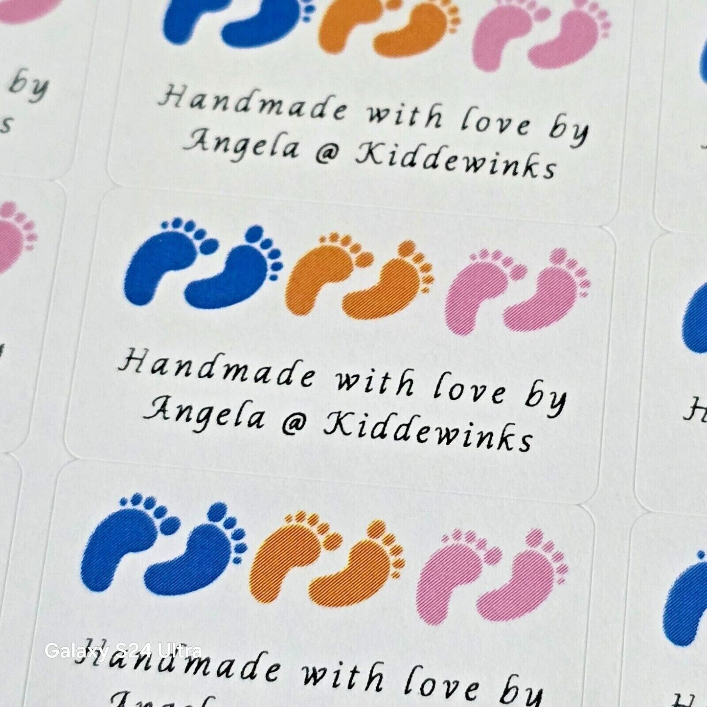 325 Baby Feet Personalised Self Adhesive Address Handmade by Labels Stickers