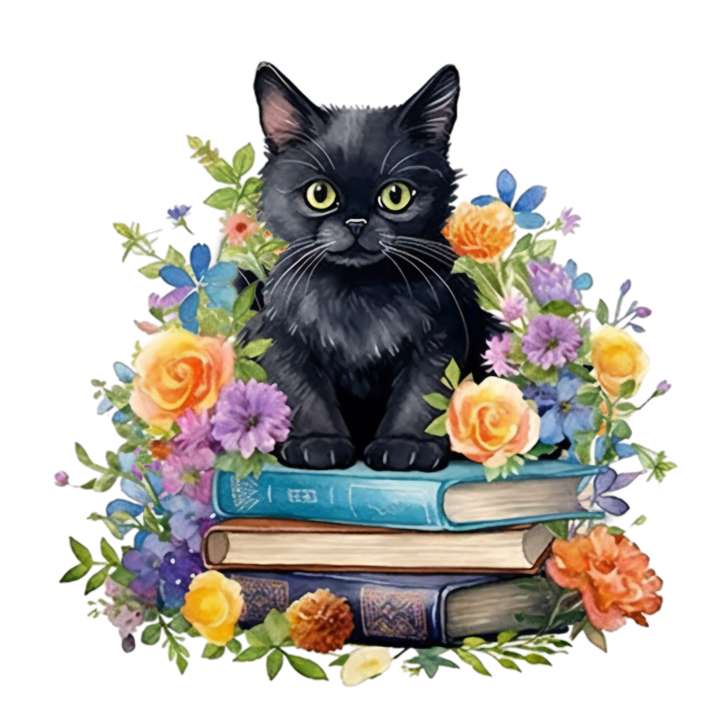 325 Black Cat Personalised Self Adhesive Address Handmade by Labels Stickers