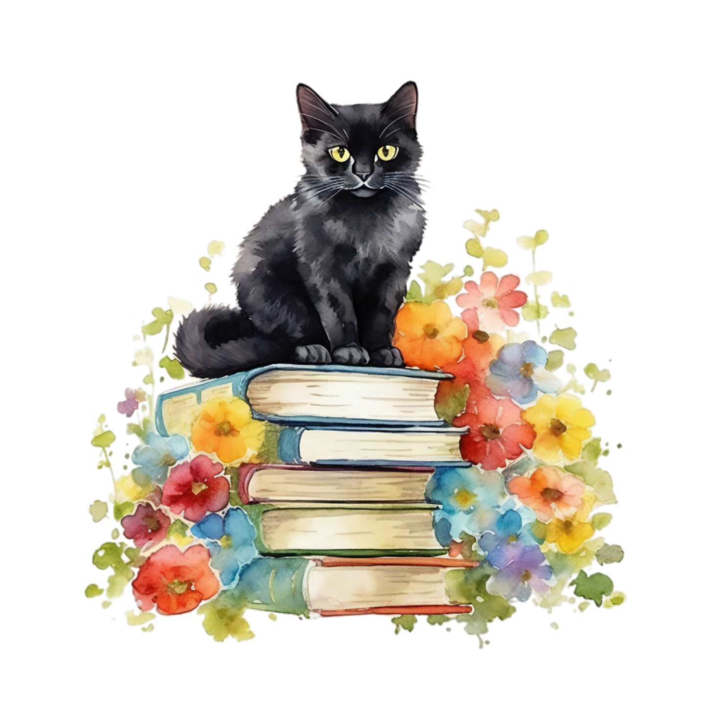 325 Black Cat Personalised Self Adhesive Address Handmade by Labels Stickers