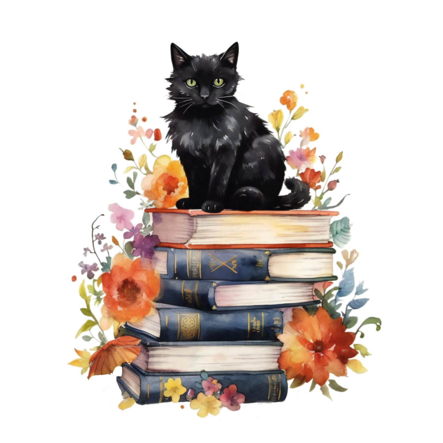 325 Black Cat Personalised Self Adhesive Address Handmade by Labels Stickers