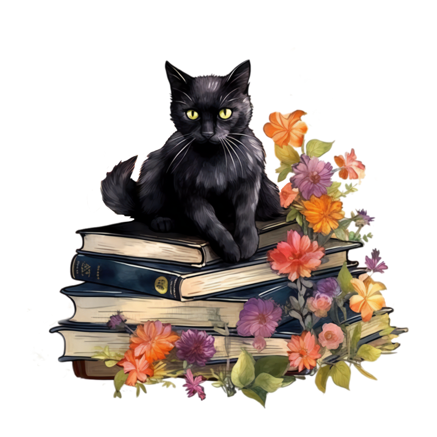 325 Black Cat Personalised Self Adhesive Address Handmade by Labels Stickers