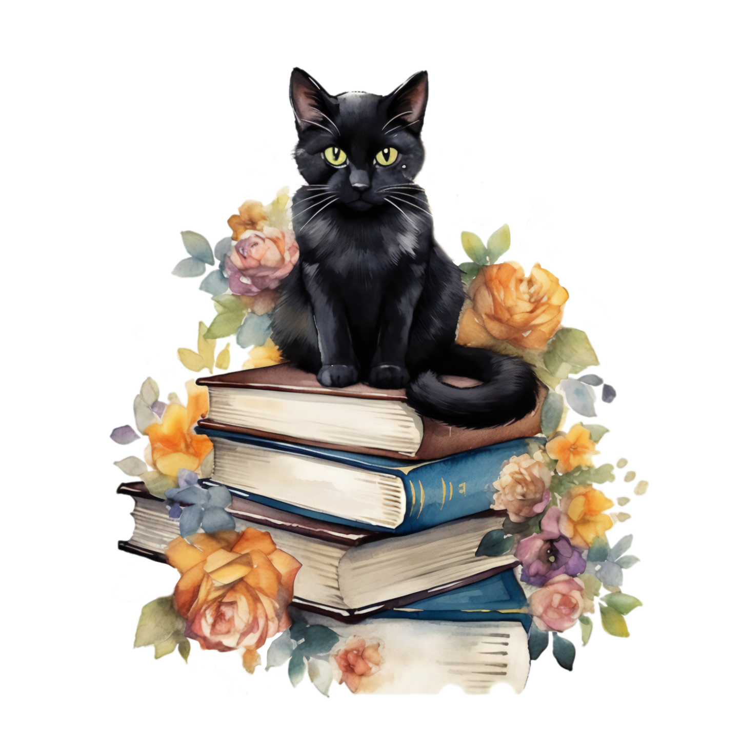 325 Black Cat Personalised Self Adhesive Address Handmade by Labels Stickers
