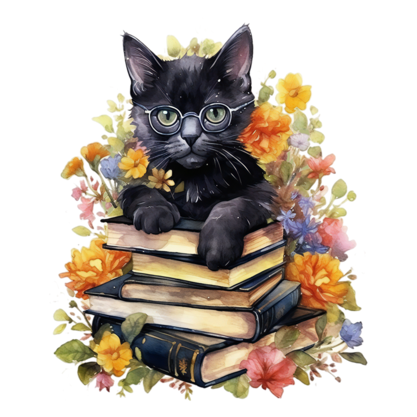 325 Black Cat Personalised Self Adhesive Address Handmade by Labels Stickers