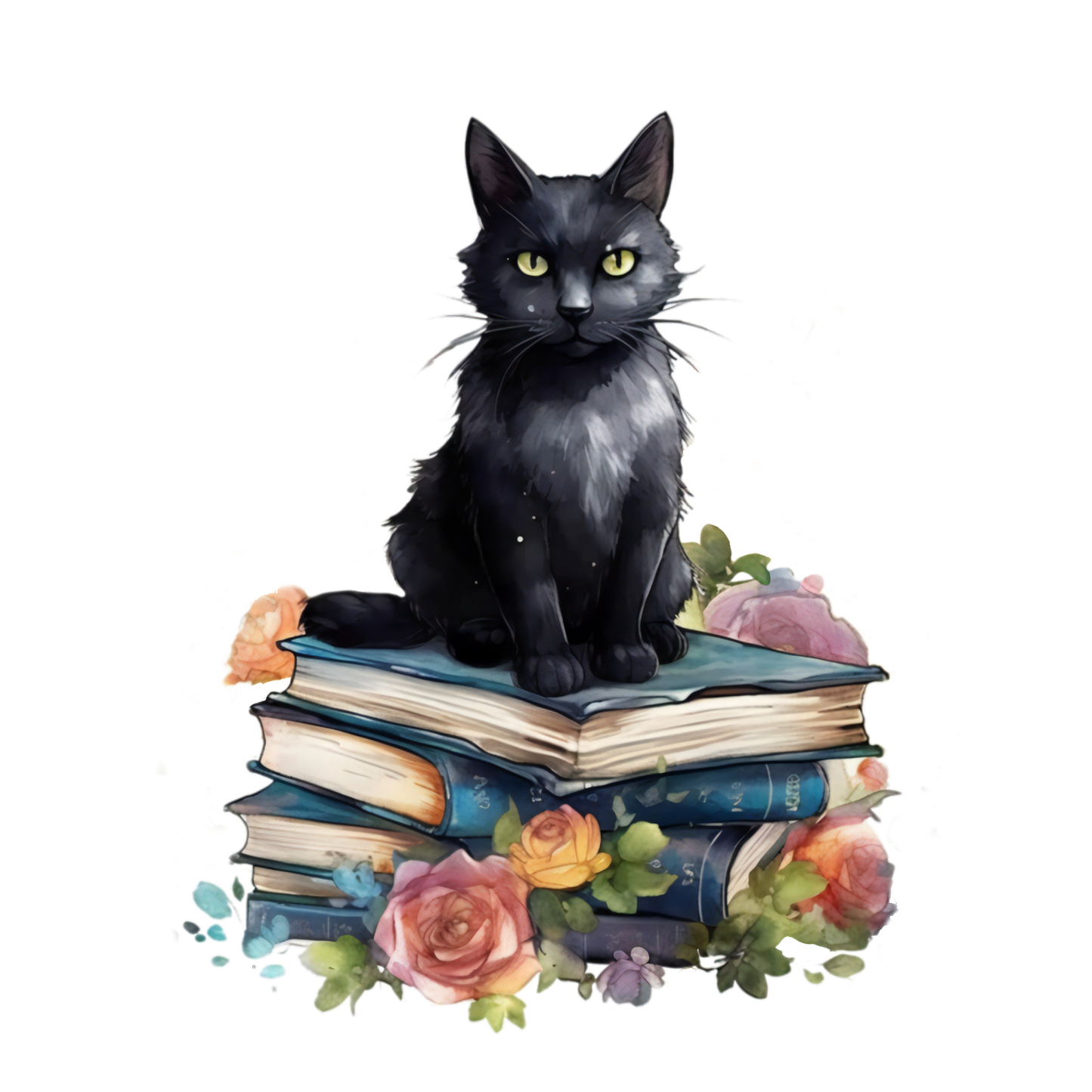 325 Black Cat Personalised Self Adhesive Address Handmade by Labels Stickers
