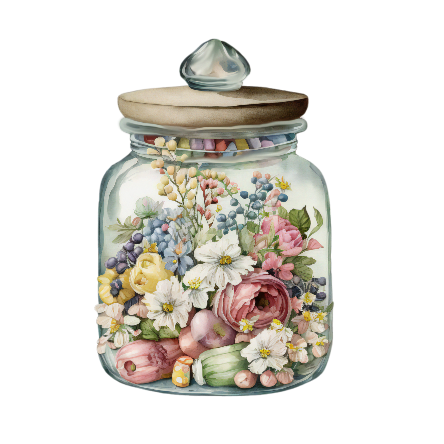 325 Candy Jar Personalised Self Adhesive Address Handmade by Labels Stickers