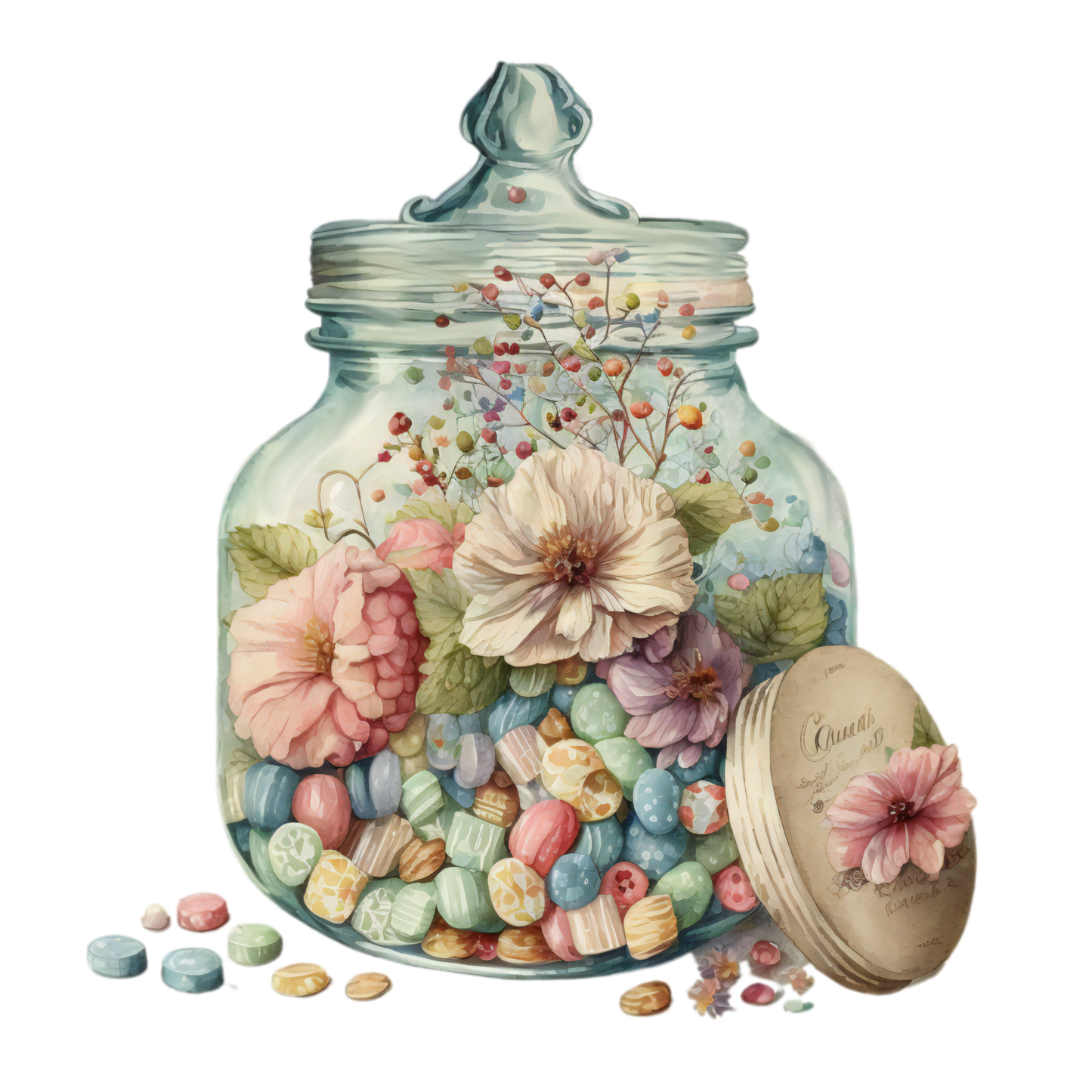 325 Candy Jar Personalised Self Adhesive Address Handmade by Labels Stickers