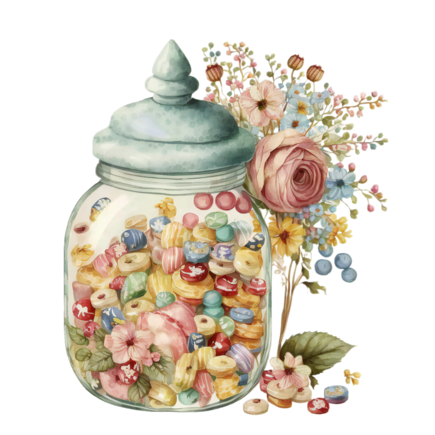 325 Candy Jar Personalised Self Adhesive Address Handmade by Labels Stickers