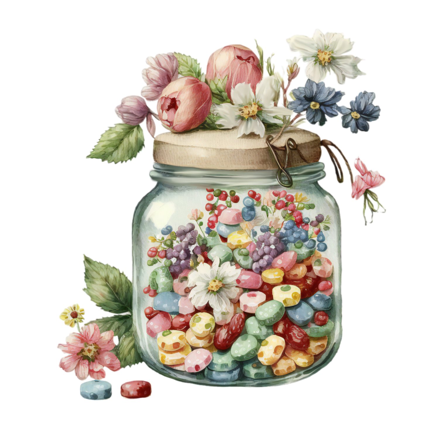 325 Candy Jar Personalised Self Adhesive Address Handmade by Labels Stickers