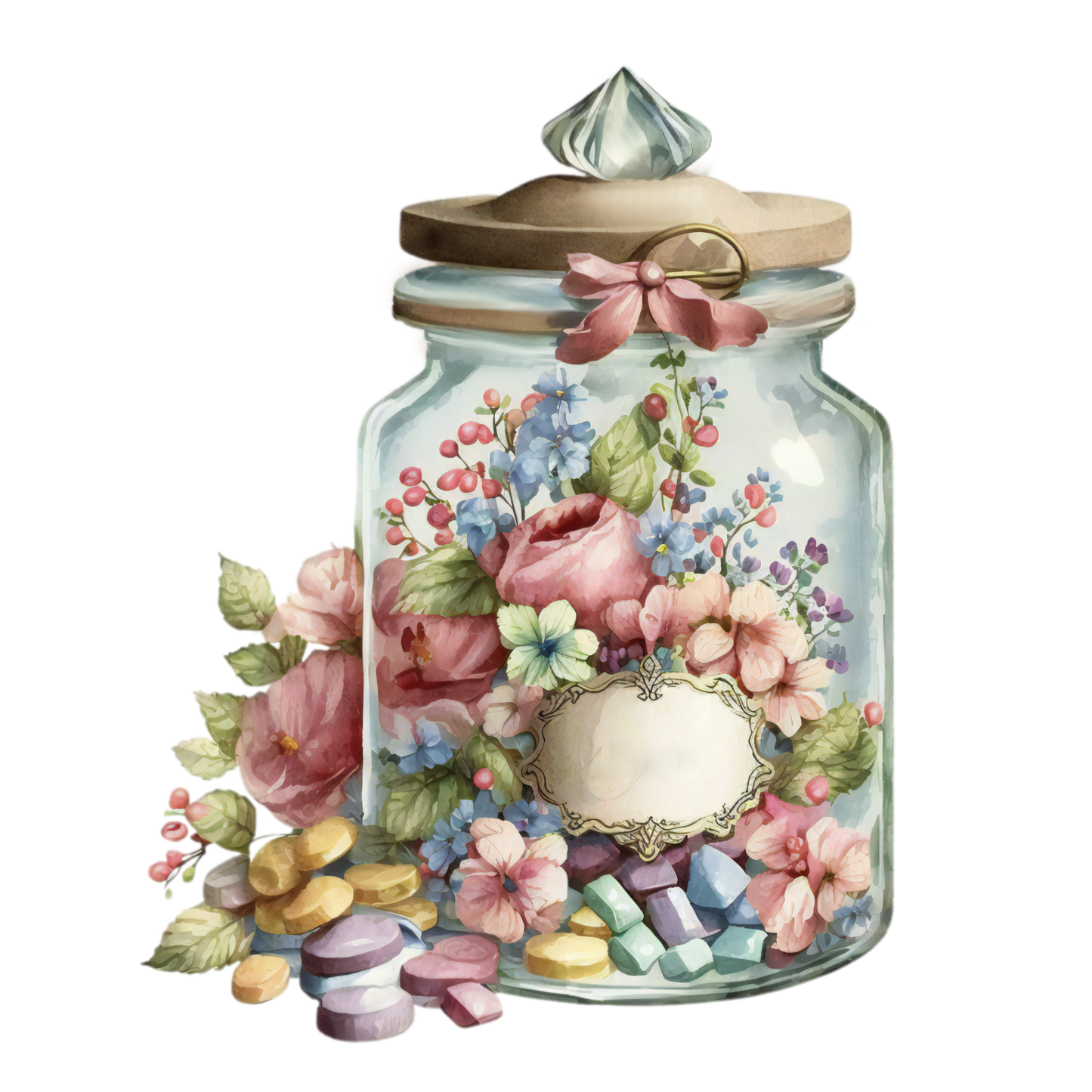 325 Candy Jar Personalised Self Adhesive Address Handmade by Labels Stickers