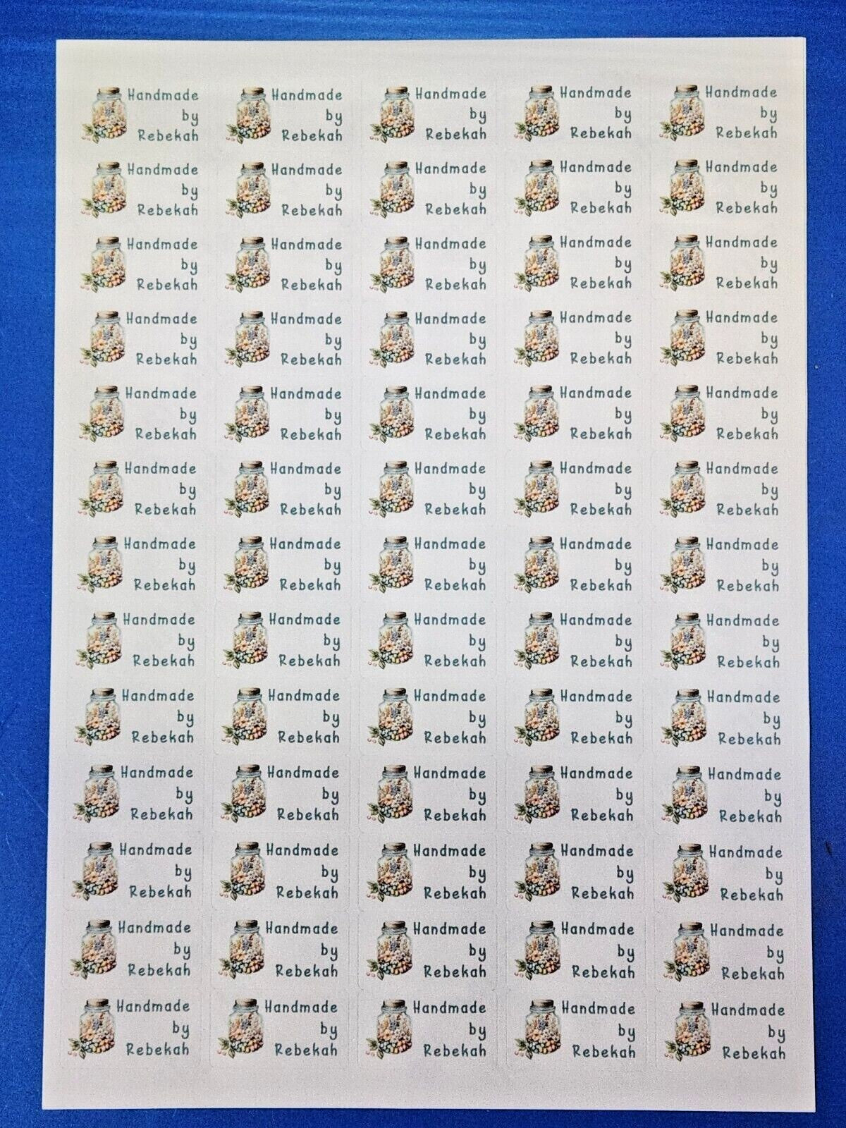 325 Candy Jar Personalised Self Adhesive Address Handmade by Labels Stickers