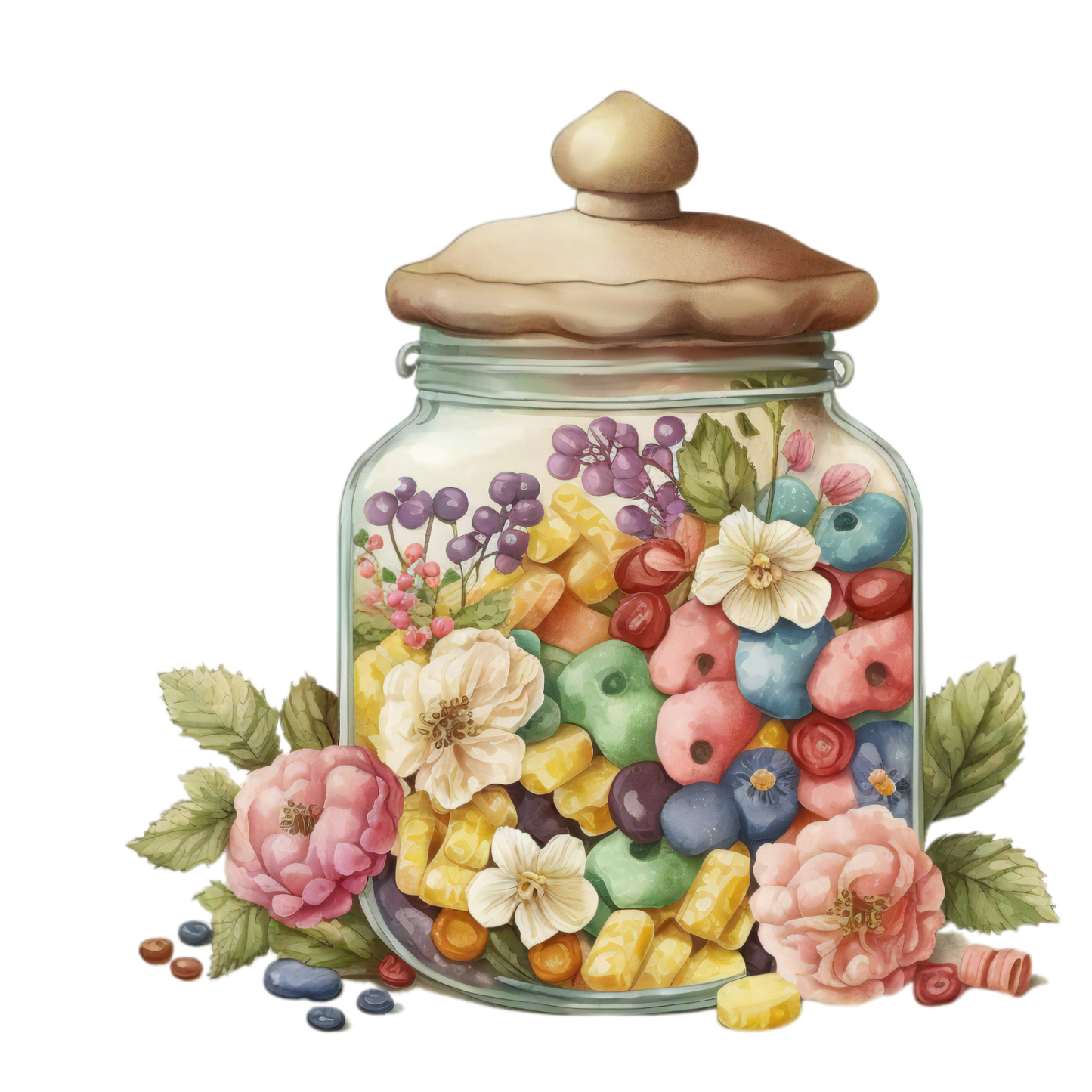 325 Candy Jar Personalised Self Adhesive Address Handmade by Labels Stickers
