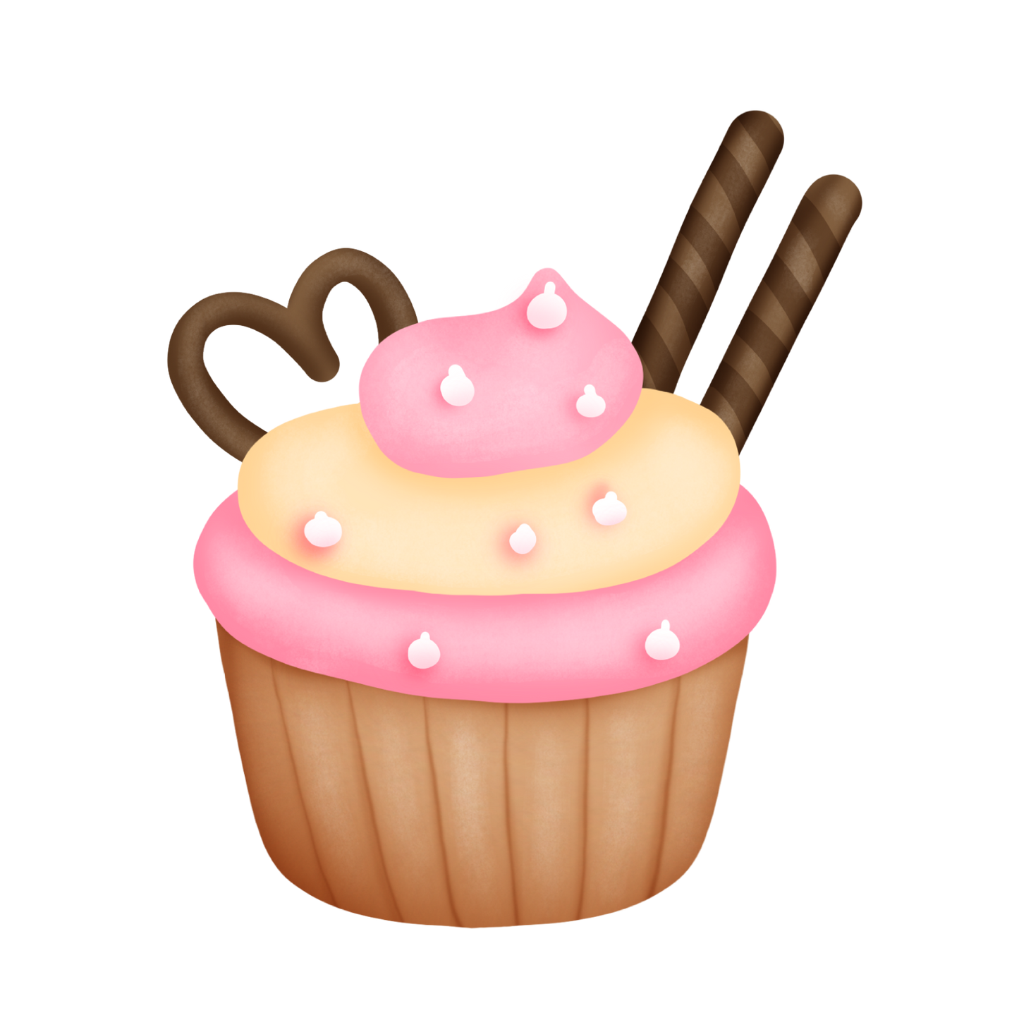 325 Cupcake Personalised Self Adhesive Handmade by Sticky Labels Stickers
