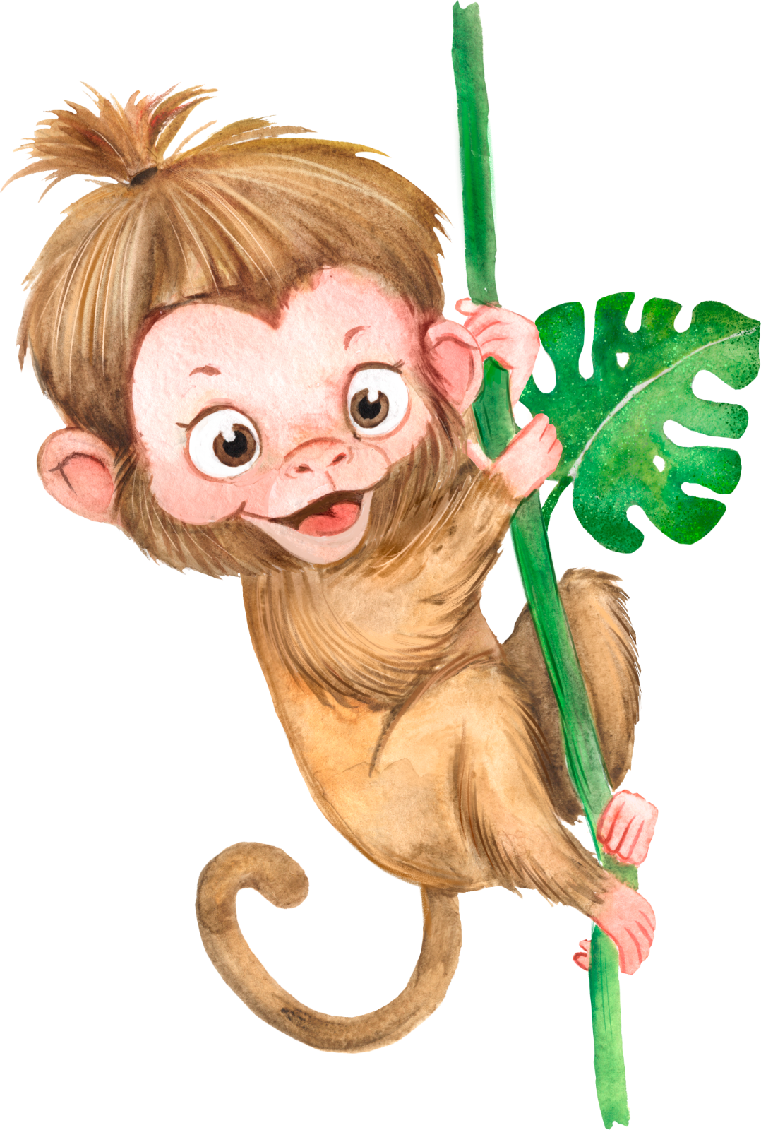 325 Cute Cheeky Monkey Personalised Self Adhesive Handmade by Labels Stickers