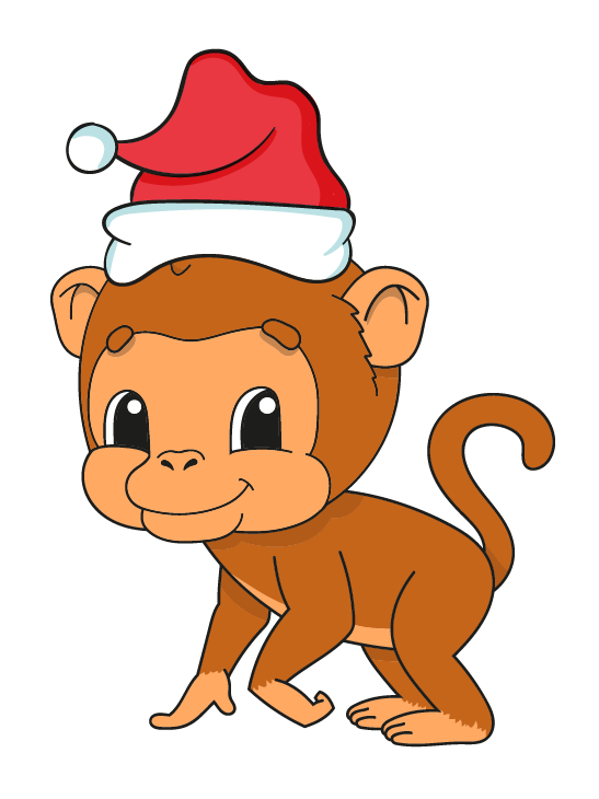 325 Cute Cheeky Monkey Personalised Self Adhesive Handmade by Labels Stickers
