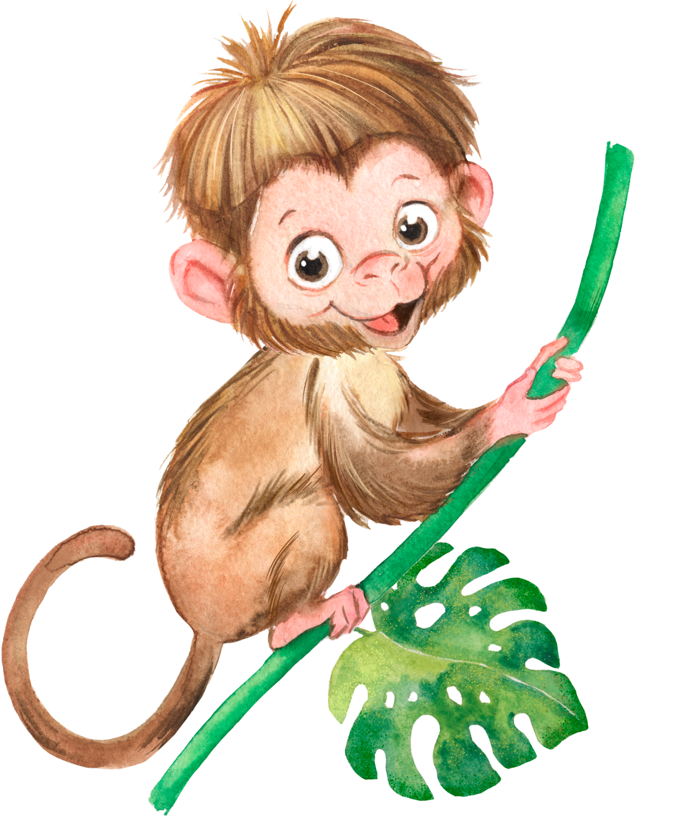 325 Cute Cheeky Monkey Personalised Self Adhesive Handmade by Labels Stickers
