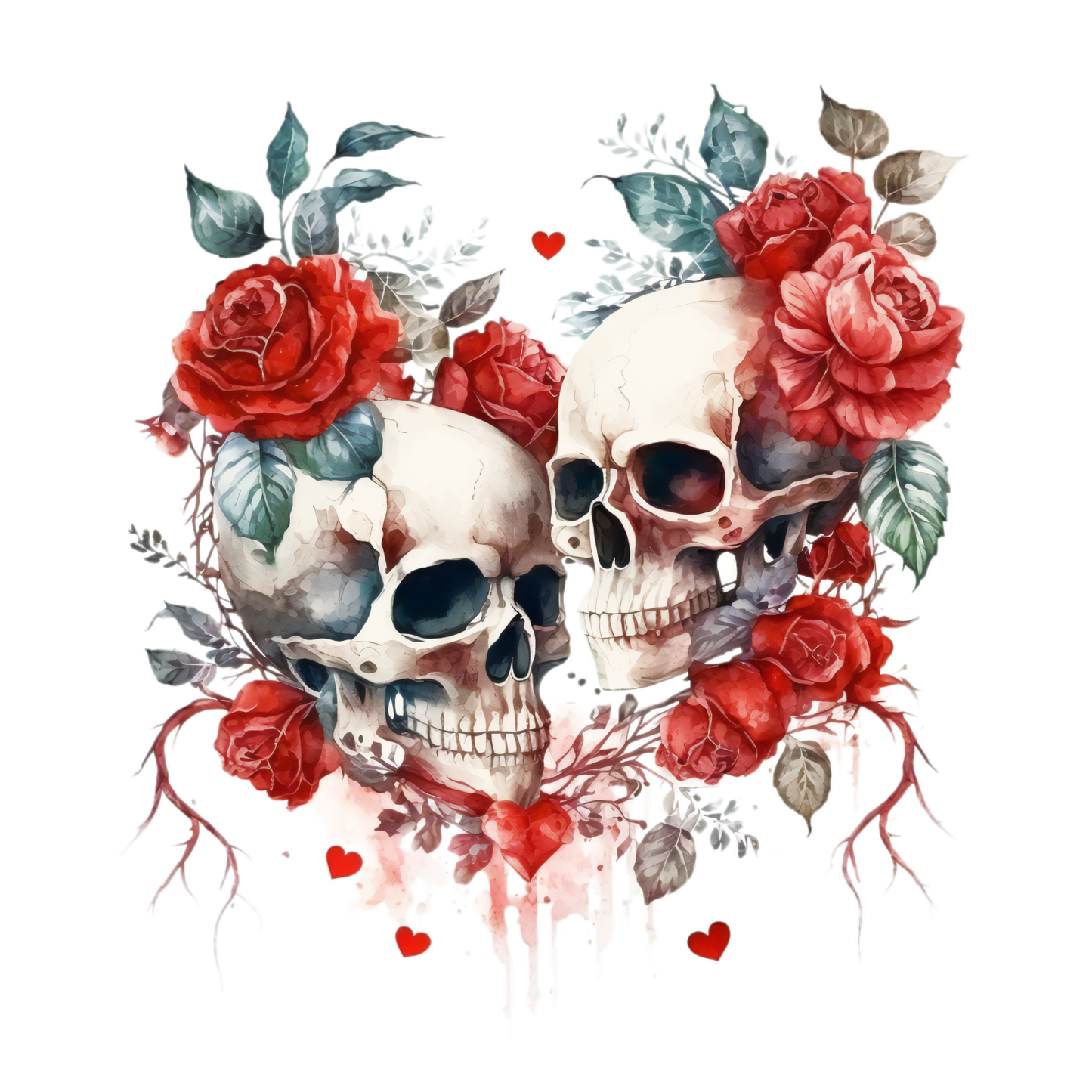 325 Floral Skull Gothic Personalised Self Adhesive Address Handmade by Labels