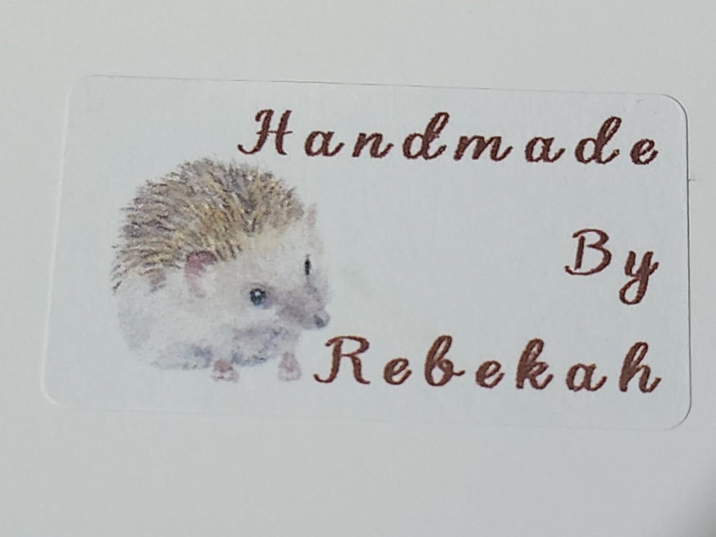 325 Hedgehog Personalised Self Adhesive Address Handmade by Labels Stickers