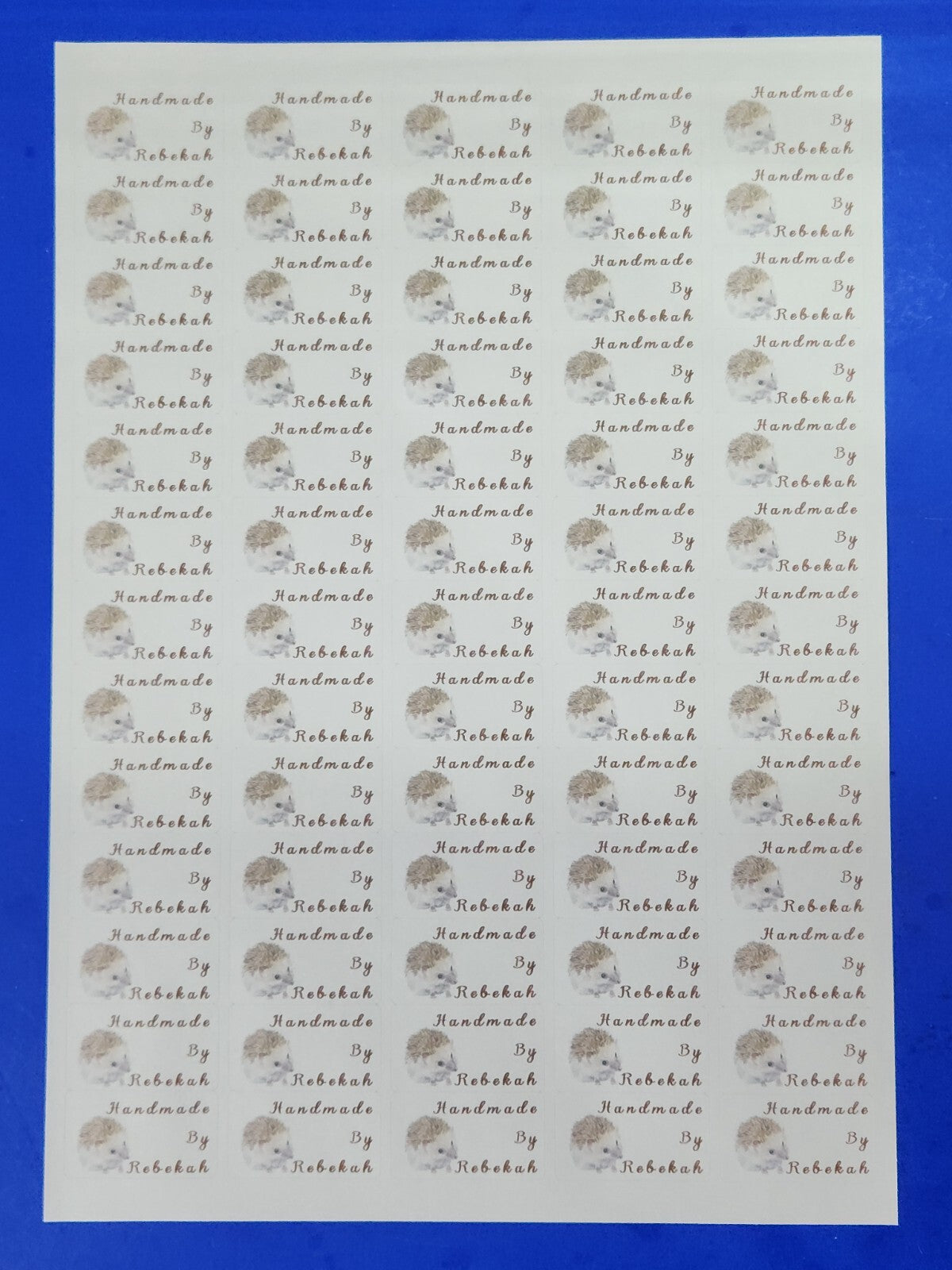 325 Hedgehog Personalised Self Adhesive Address Handmade by Labels Stickers