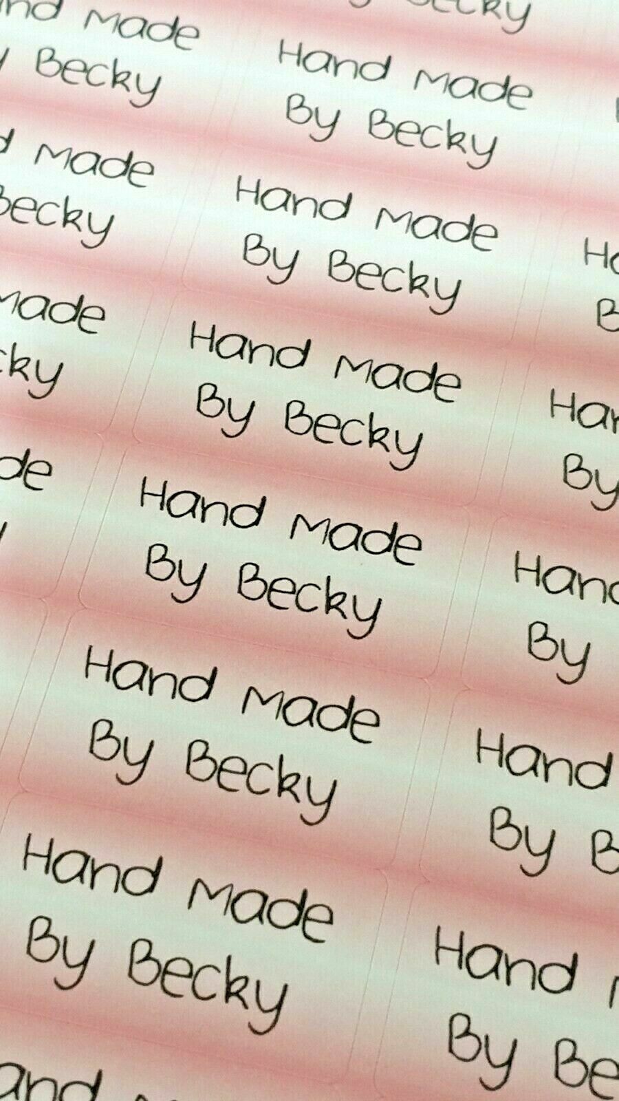 325 x Hand Made by Craft Labels Strawberry Shortcake Matte Labels Stickers