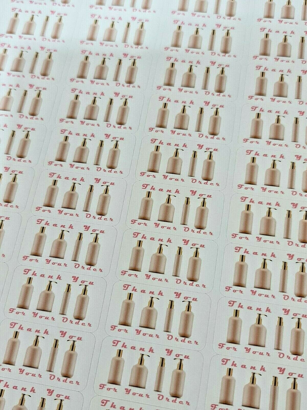325 x Thank You for Your Order Labels Perfume Scent Avon Matte Labels Stickers