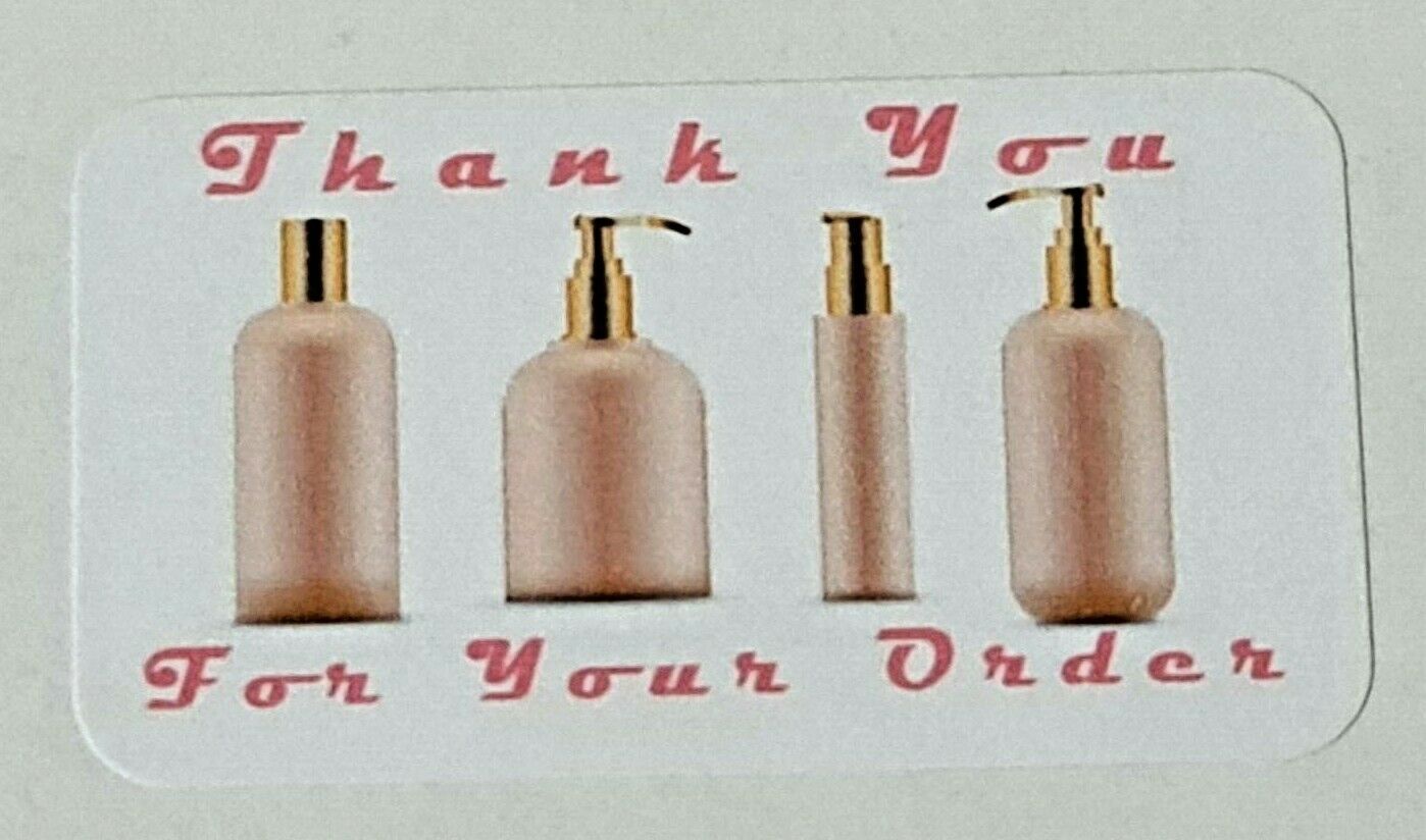 325 x Thank You for Your Order Labels Perfume Scent Avon Matte Labels Stickers