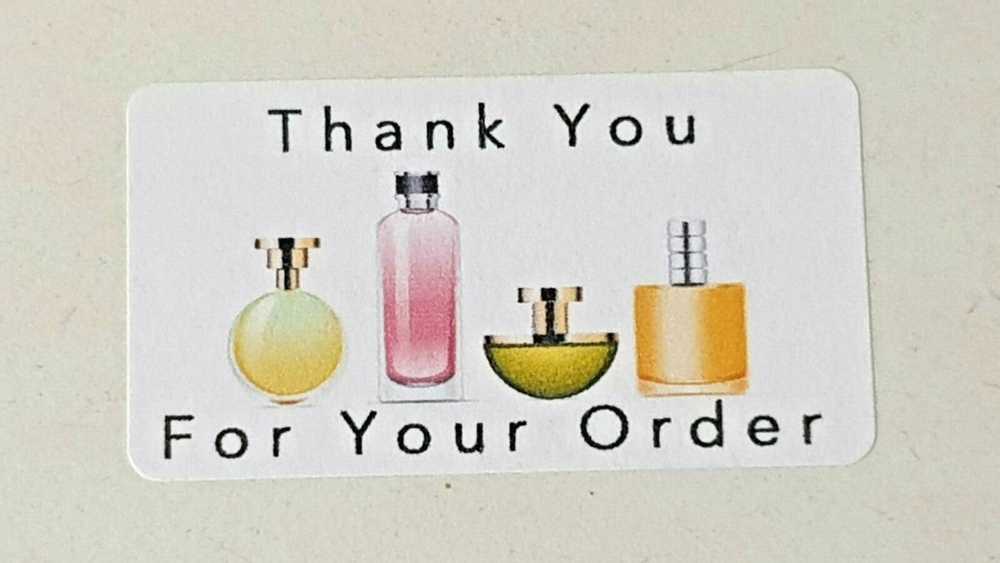 325 x Thank You for Your Order Labels Perfume Scent Avon Matte Labels Stickers