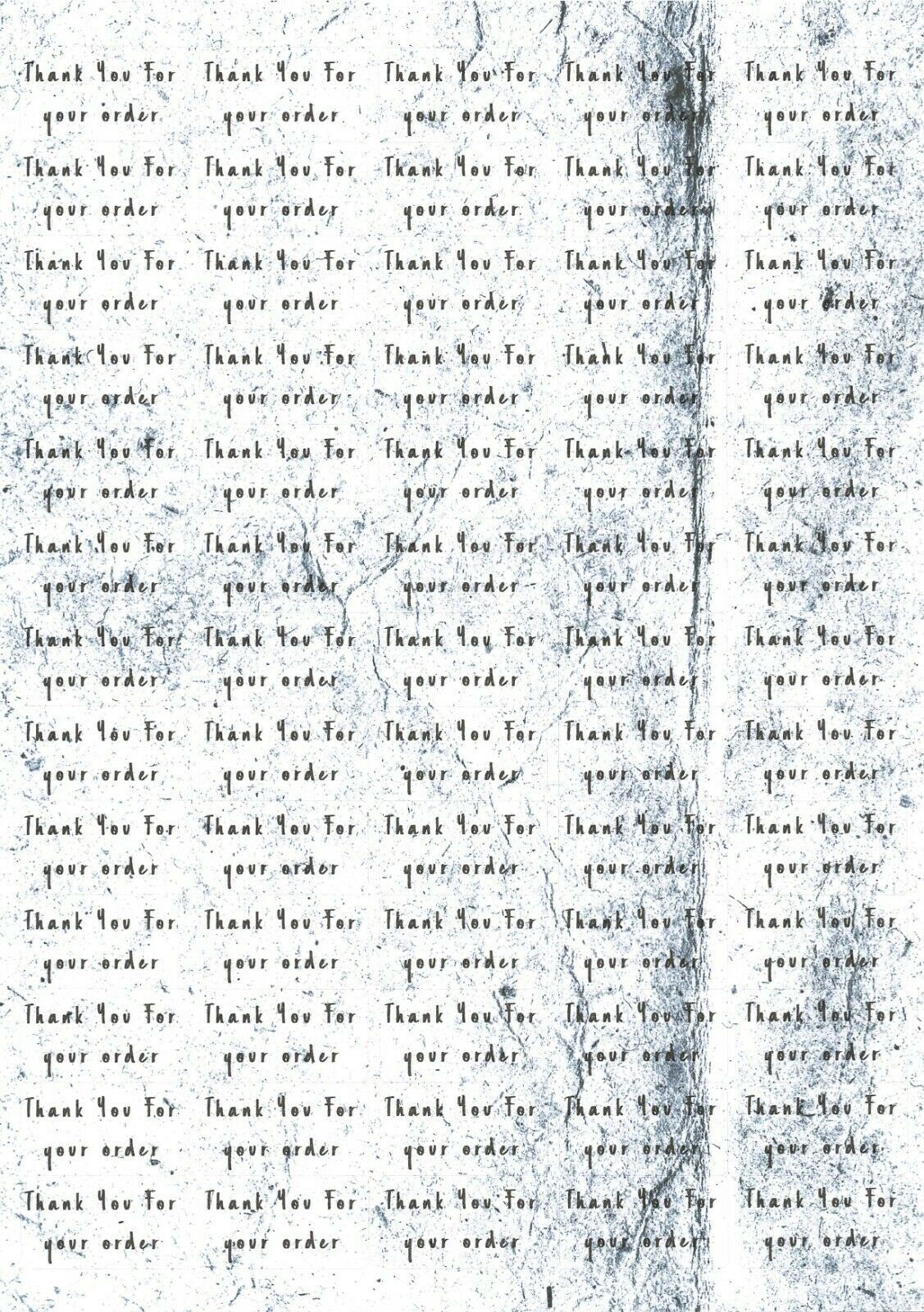 325 x Thank You for Your Order Labels Vintage Papers Matte Labels Stickers