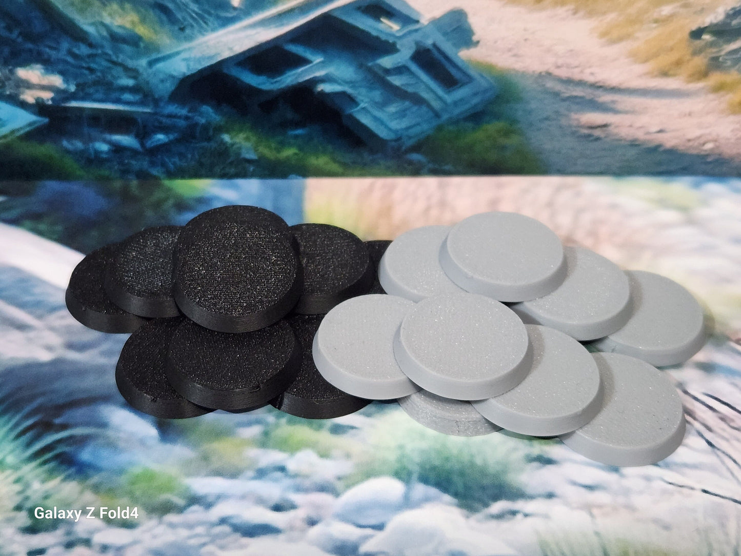 32mm Round Wargaming Bases Durable Plastic for War Gaming Tabletop Games