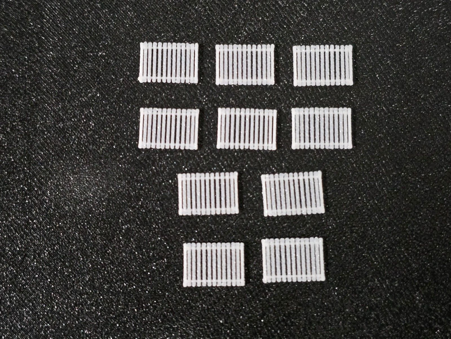 Garden Fencing 6ft Z Gauge White 10 Pack Wood 1:220 Scale Models Train Railway