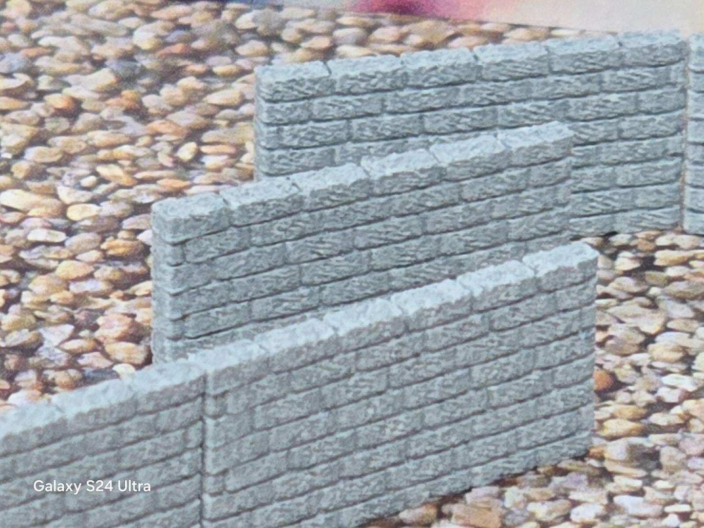 New Grey Stone Walls OO Gauge 1:76 Scale Models Train Railway 6 Pack