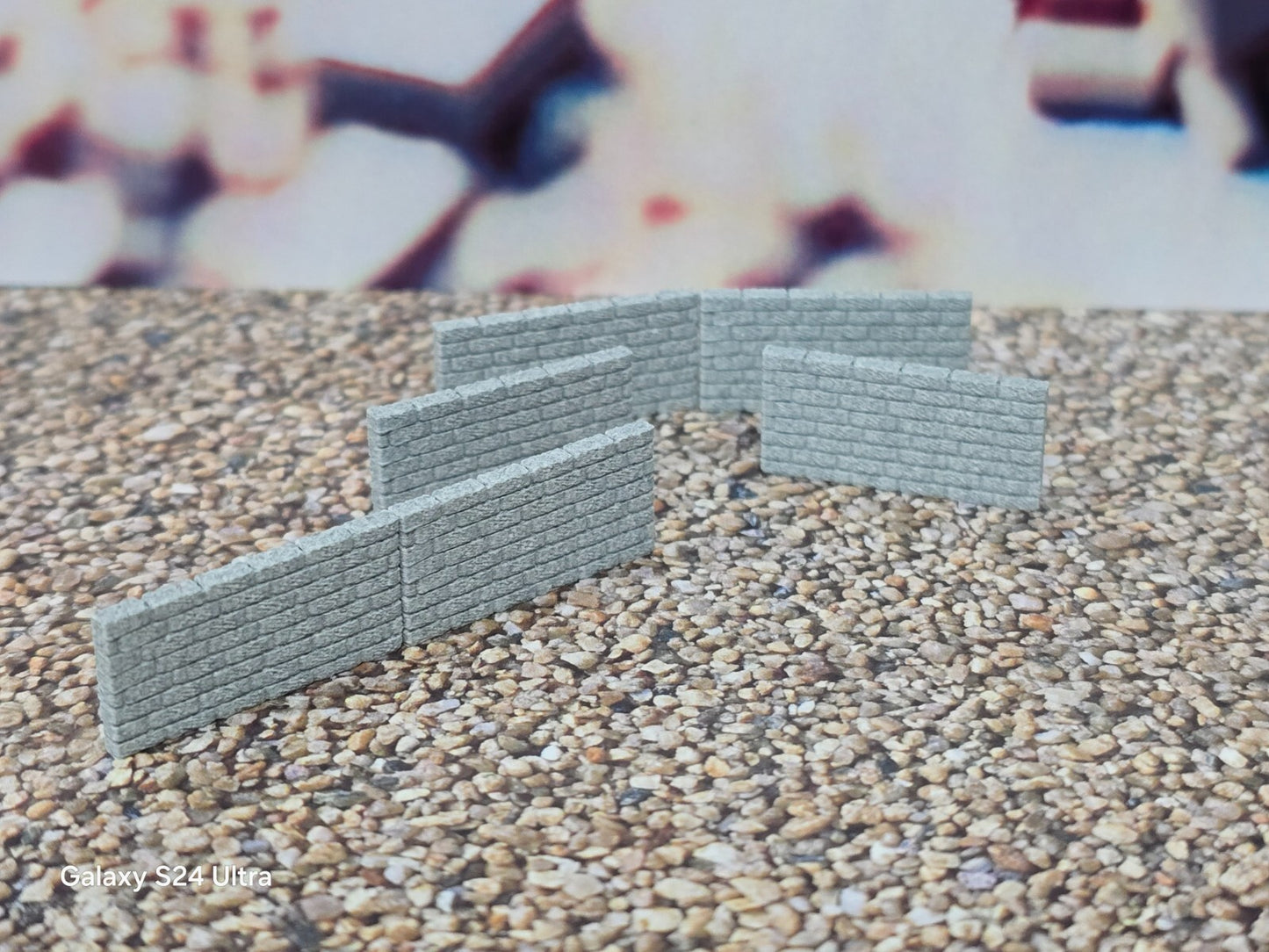 New Grey Stone Walls OO Gauge 1:76 Scale Models Train Railway 6 Pack