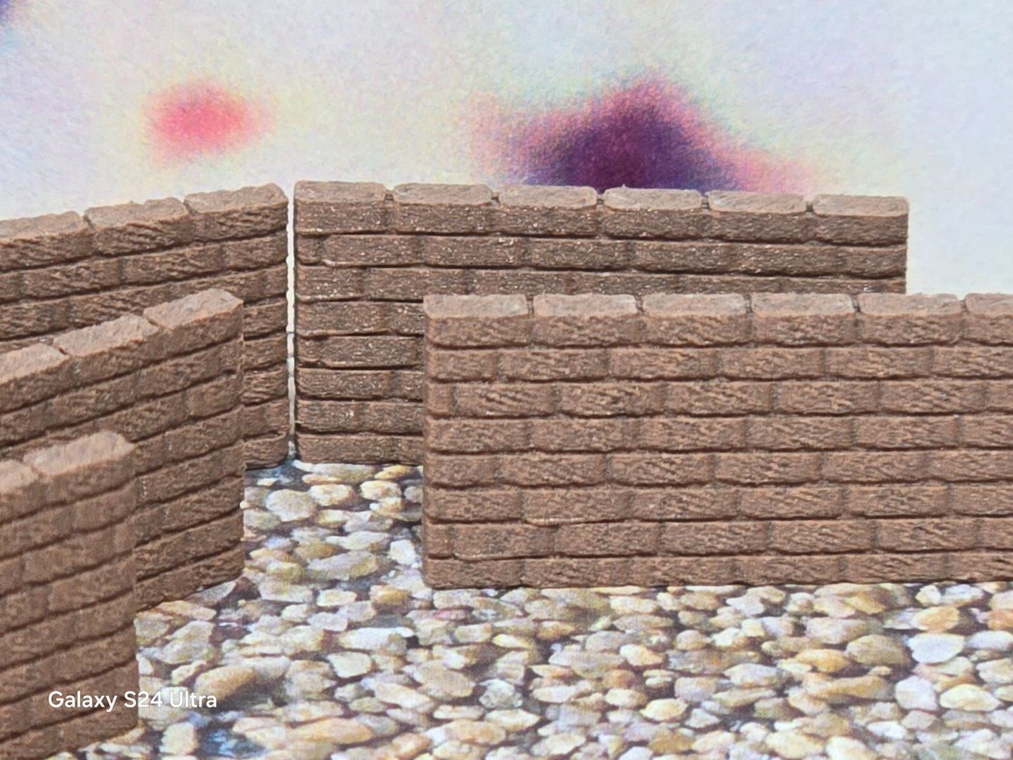 New Red Brick Walls OO Gauge 1:76 Scale Models Train Railway 6 Pack