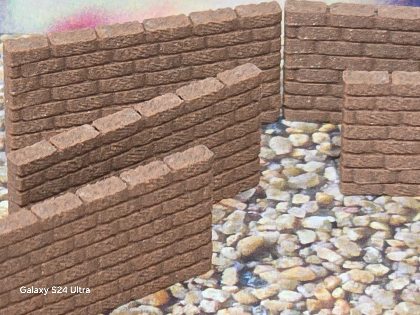 New Red Brick Walls OO Gauge 1:76 Scale Models Train Railway 6 Pack