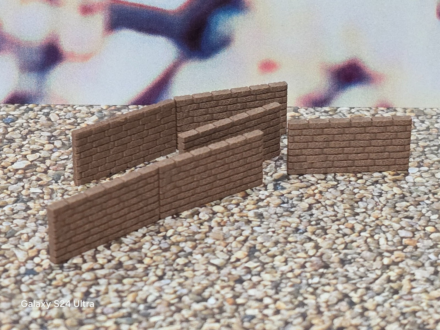 New Red Brick Walls OO Gauge 1:76 Scale Models Train Railway 6 Pack