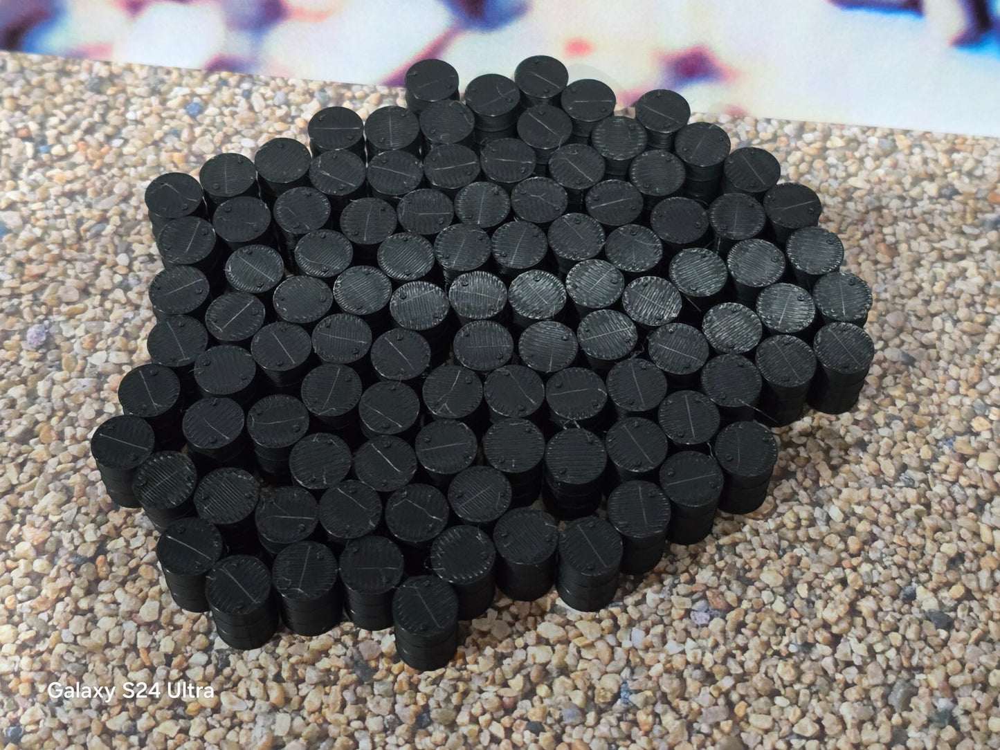 Oil Drum Barrels OO Gauge New Black 1:76 Scale Models Train Railway 100 Pack