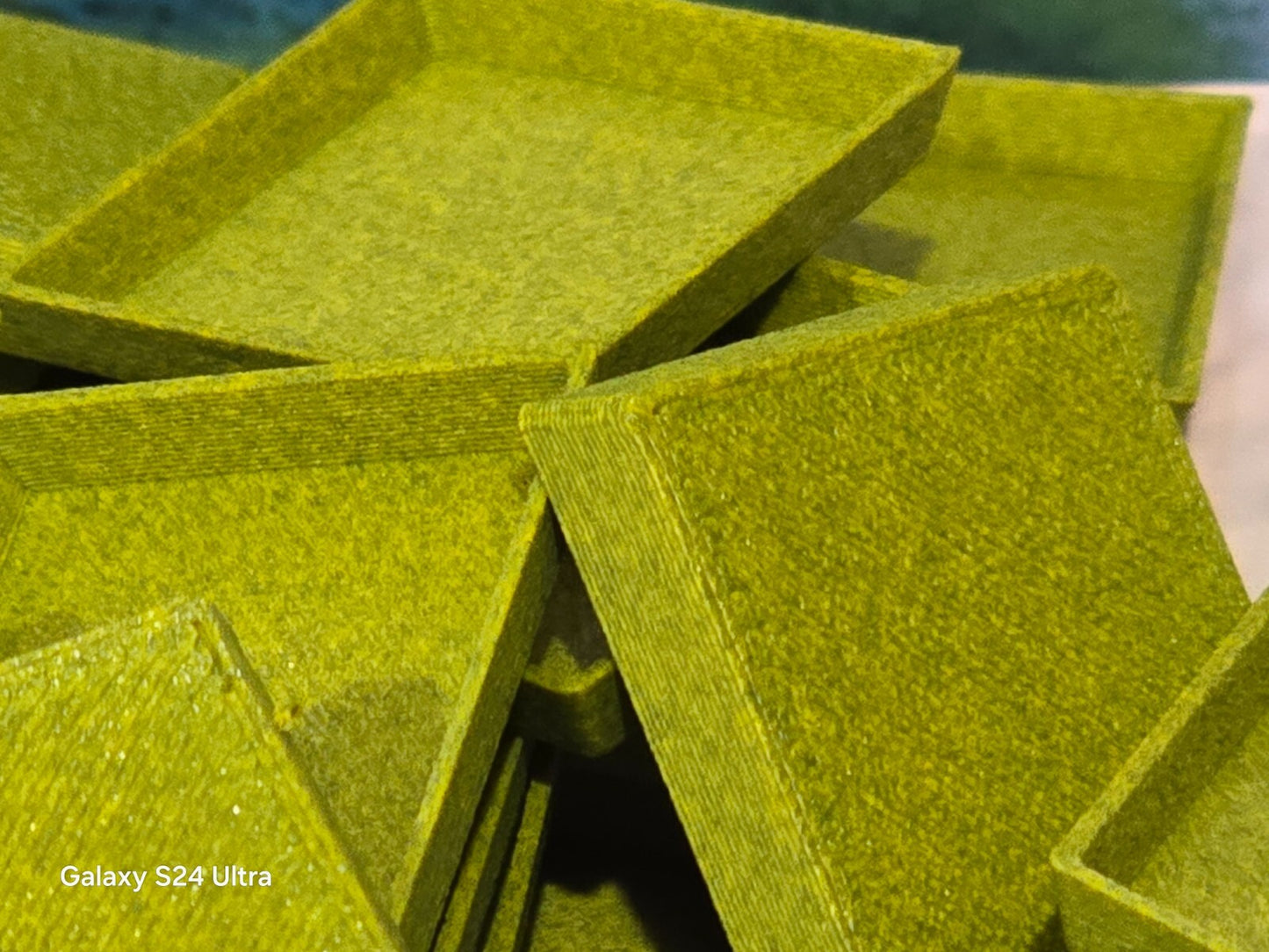 Wargaming Bases 25mm Square Moss Green PLA Plastic for War Gaming Tabletop Games