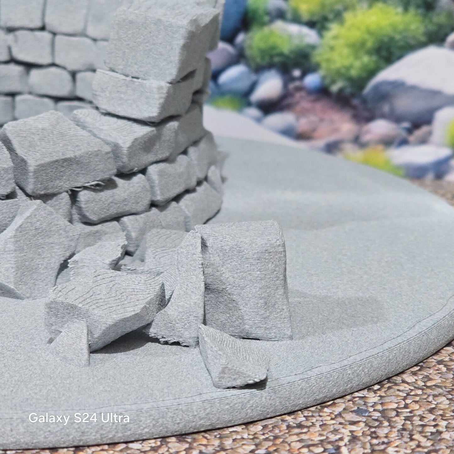G Gauge 1:22.5 Scale Model Railway Stone Well on 200mm Base Scenery Terrain