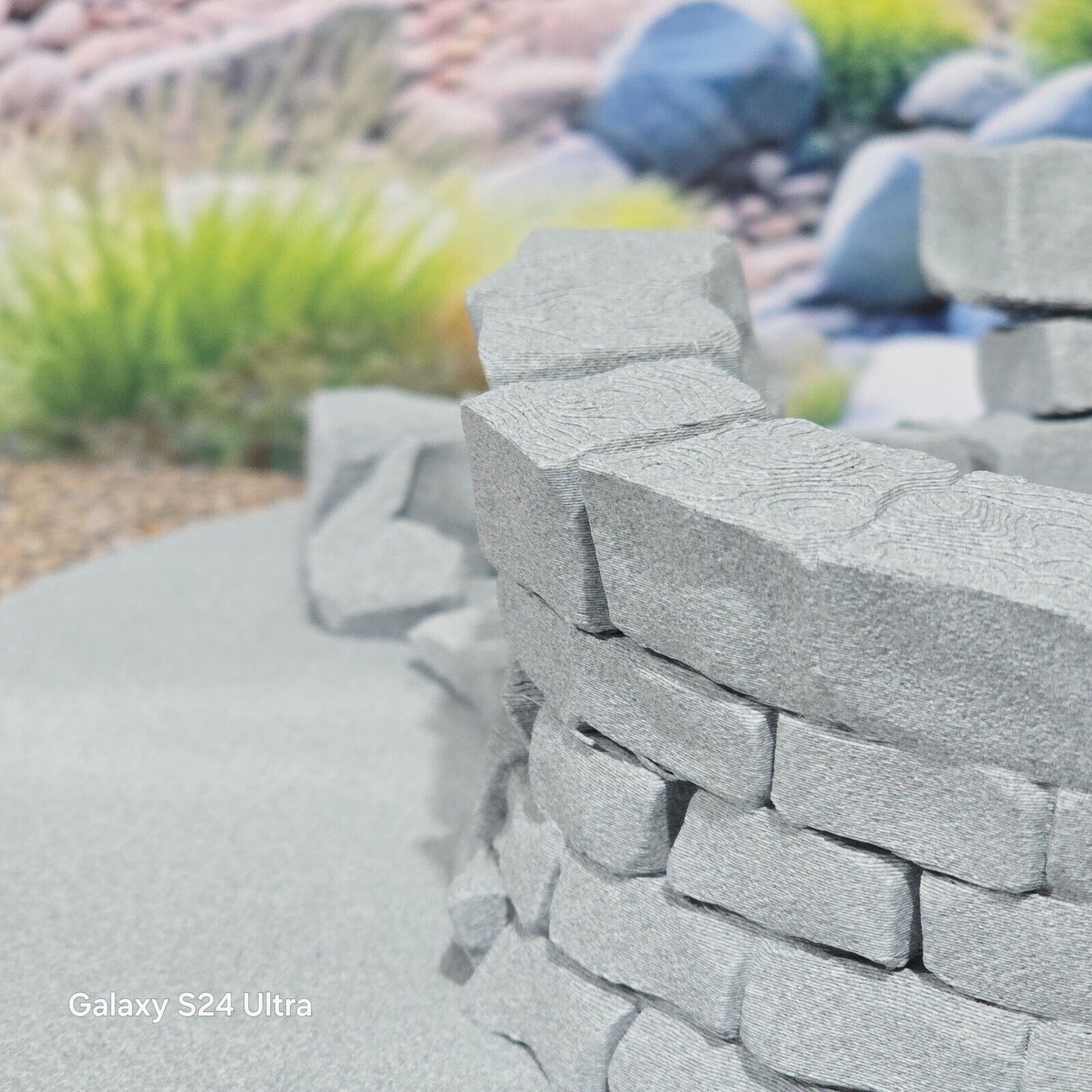G Gauge 1:22.5 Scale Model Railway Stone Well on 200mm Base Scenery Terrain