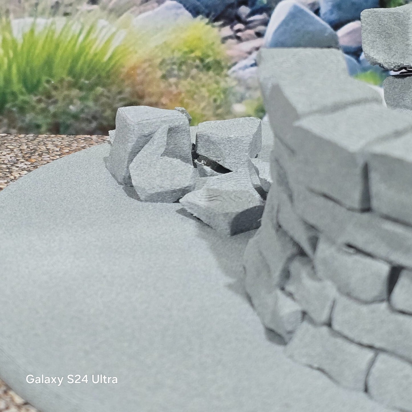 G Gauge 1:22.5 Scale Model Railway Stone Well on 200mm Base Scenery Terrain