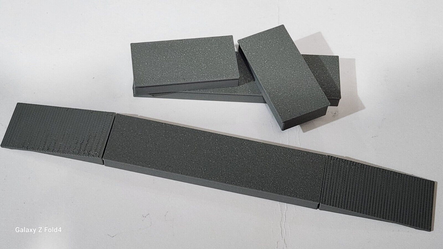 Railway Train Station Passenger Platform 6 Pc Kit N Gauge 1:148 Scale Railroad