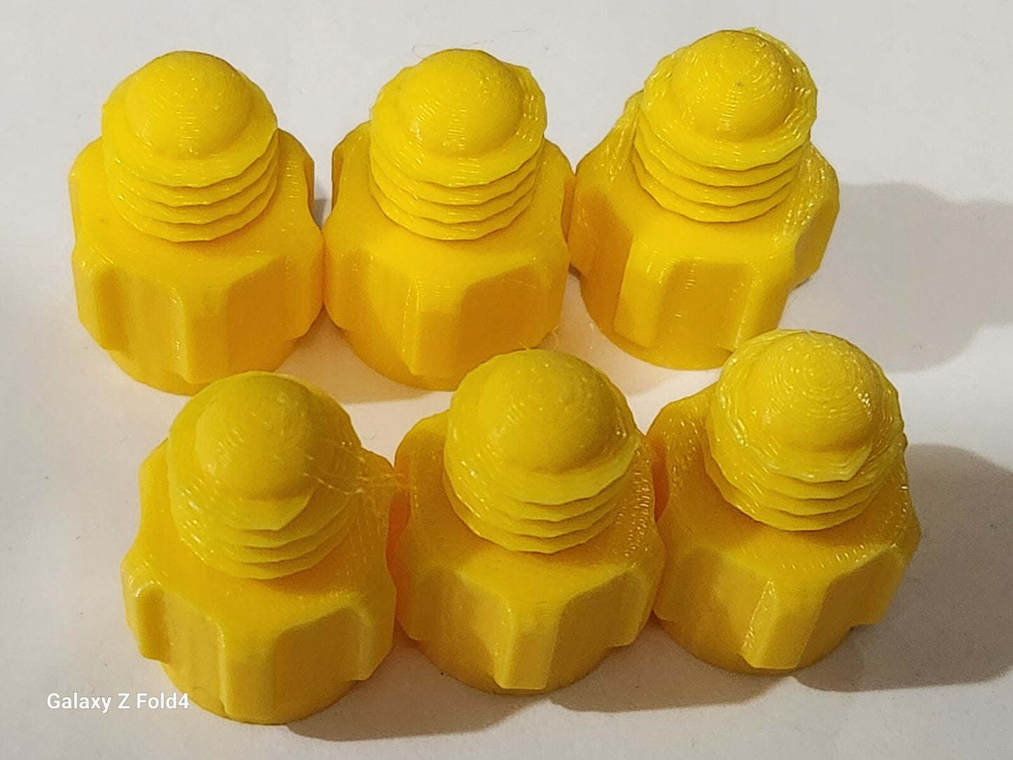Pack of 6 Yellow Silicone Sealer Sealant Mastik Tube Nozzle Screw Cap Tops