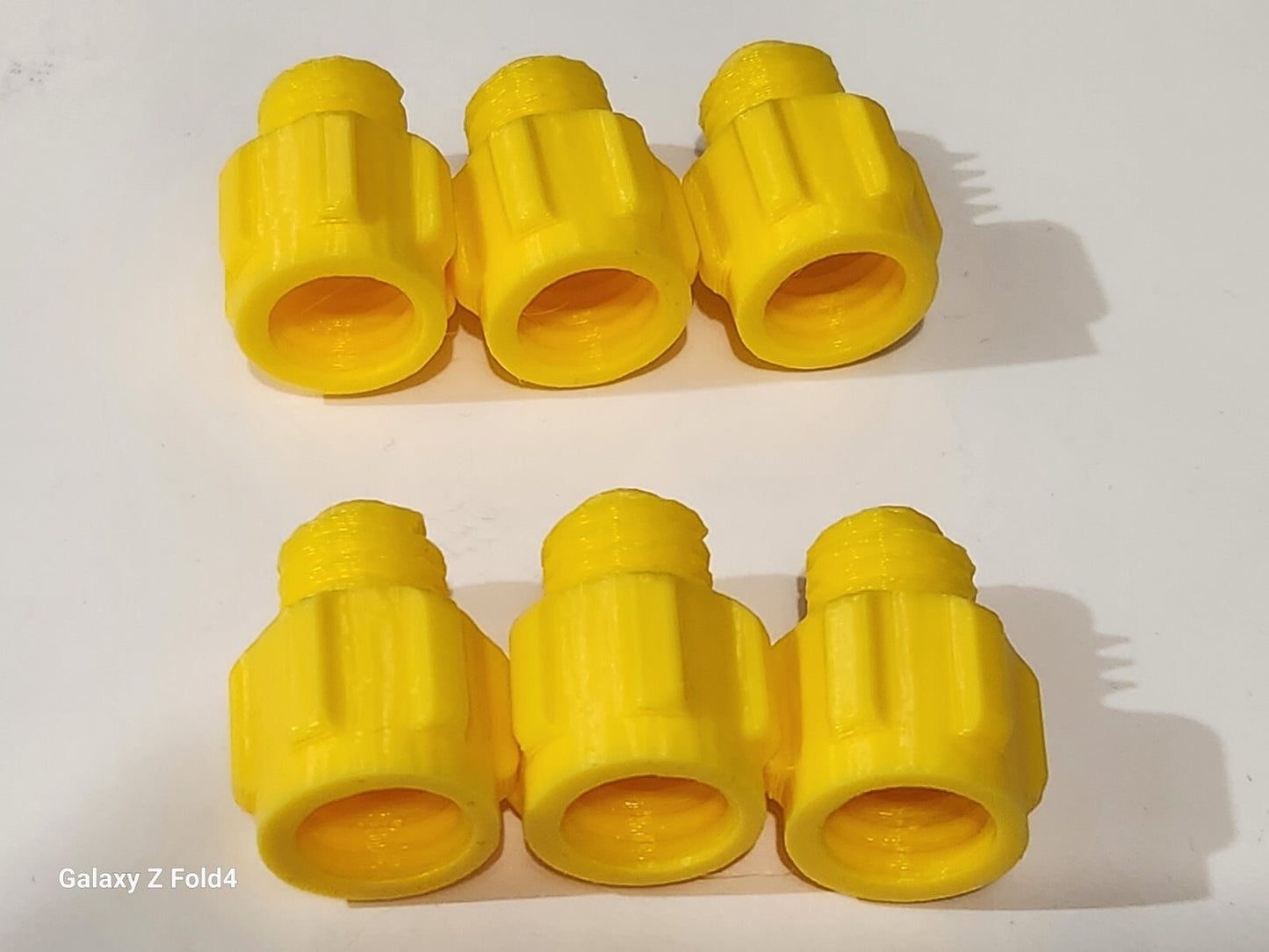 Pack of 6 Yellow Silicone Sealer Sealant Mastik Tube Nozzle Screw Cap Tops